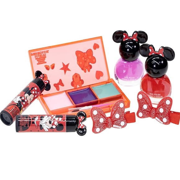 Townley Girl Disney Minnie Mouse Cosmetic Makeup Gift Bag Set - Picture 5 of 14